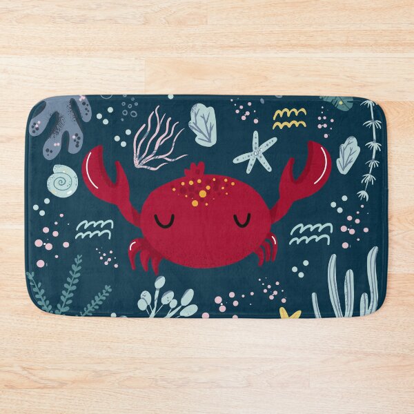 Item preview, Cute Crab Underwater Doodle designed and sold by KrisSidDesigns.