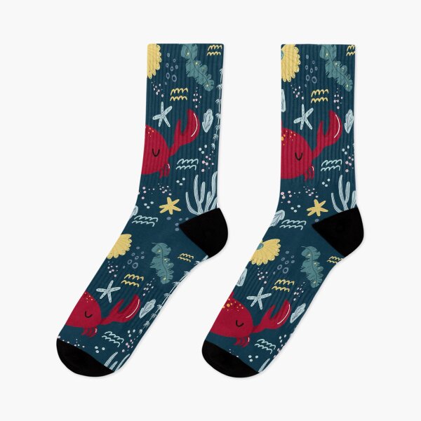 Item preview, Cute Crab Underwater Doodle designed and sold by KrisSidDesigns.