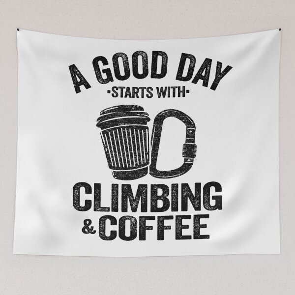 Item preview, A Good Day Starts With Climbing & Coffee Funny Climbing designed and sold by Stronzi.