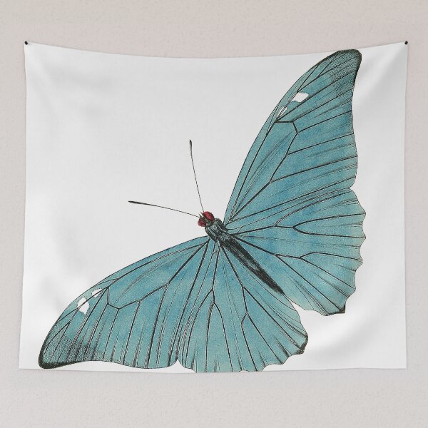 Item preview, Vintage Blue Butterfly Illustration designed and sold by xostarboyxo.