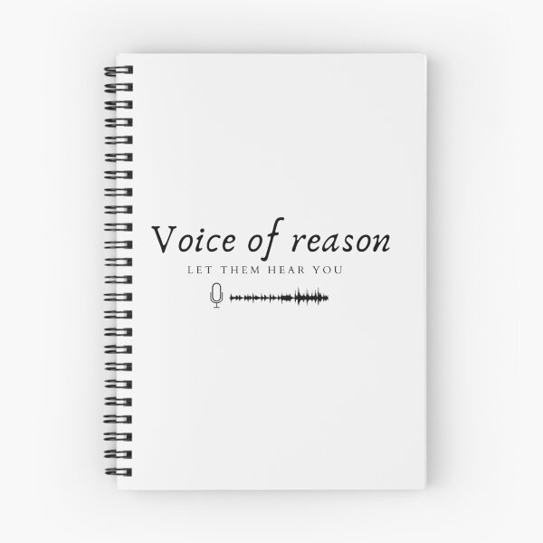 Item preview, "voice of reason" simple text design  designed and sold by MariseGallery.