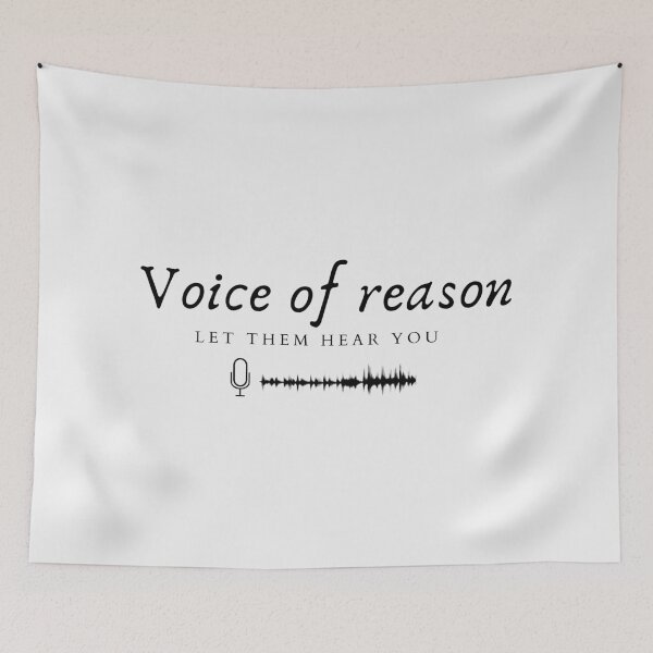 Item preview, "voice of reason" simple text design  designed and sold by MariseGallery.