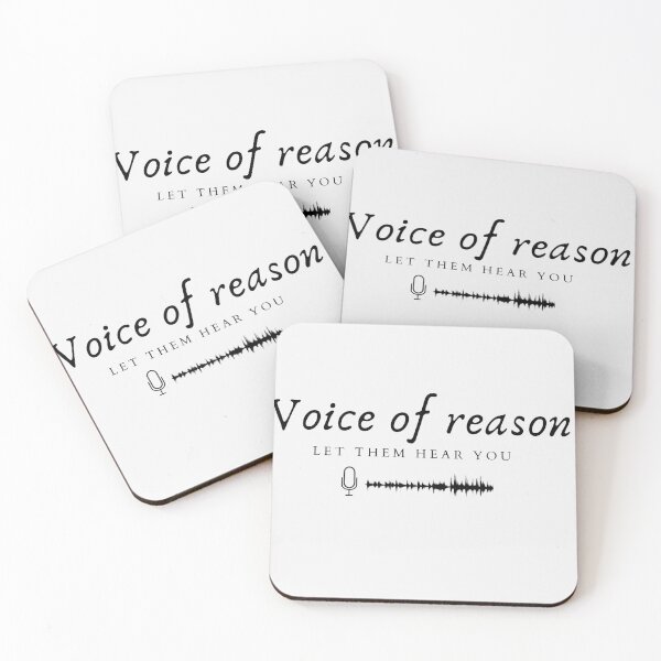 Item preview, "voice of reason" simple text design  designed and sold by MariseGallery.