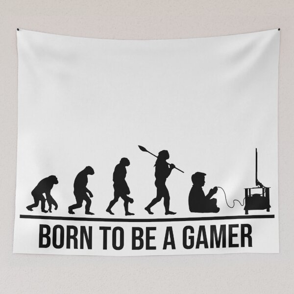 Item preview, Born To Be a Gamer, The Evolution Of A Gamer, Hardcore gamer design designed and sold by kmario.