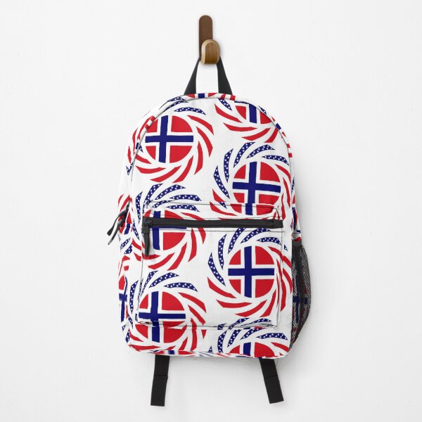 Item preview, Norwegian American Multinational Patriot Flag Series designed and sold by Carbon-Fibre Media.