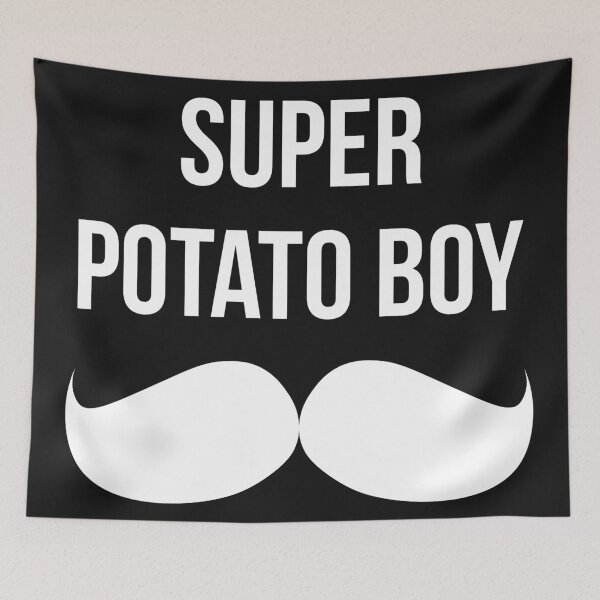 Item preview, Mumbo Jumbo Super Potato Boy in black designed and sold by vuilwerk.