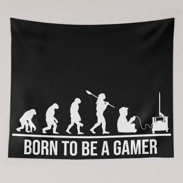 Item preview, Born To Be a Gamer, The Evolution Of A Gamer, Hardcore gamer design designed and sold by kmario.