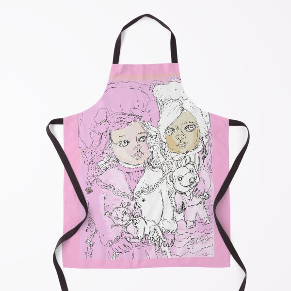 Item preview, Vintage Dolls With Animal Toys (Original Drawing by ACCI)  designed and sold by VanyssaGraphics.
