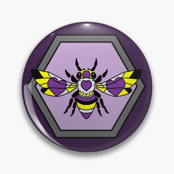 Item preview, Nonbianary Pride Bee designed and sold by Screaming-Frog.