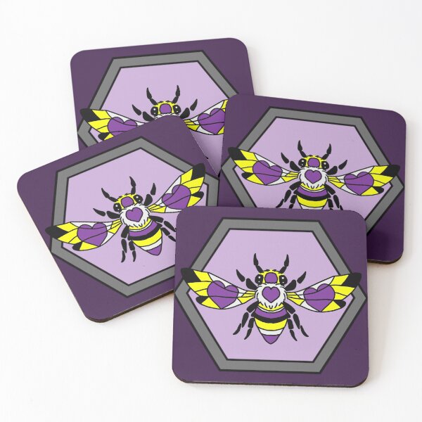 Item preview, Nonbianary Pride Bee designed and sold by Screaming-Frog.