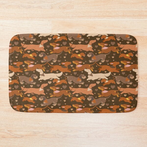 Item preview, Dachshunds in brown designed and sold by animalartbyjess.