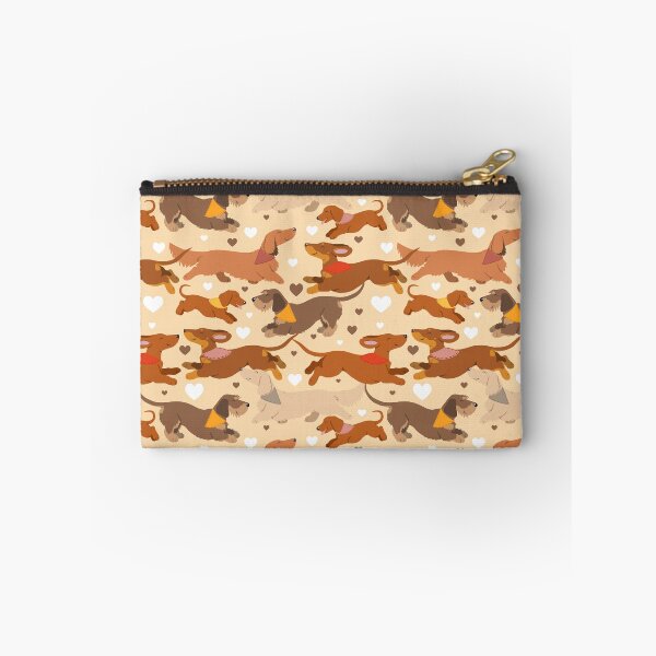 Item preview, Dachshunds in cream designed and sold by animalartbyjess.