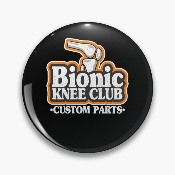 Item preview, Bionic Knee Club Knee Replacement Surgery 70s Logo designed and sold by Stronzi.