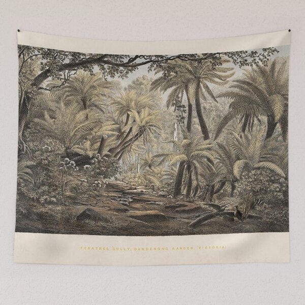 Item preview, Vintage Tropical Jungle Landscape designed and sold by xostarboyxo.