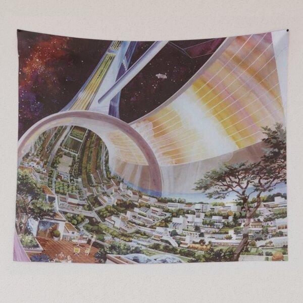 Item preview, Vintage RetroFuturism Landscape designed and sold by xostarboyxo.