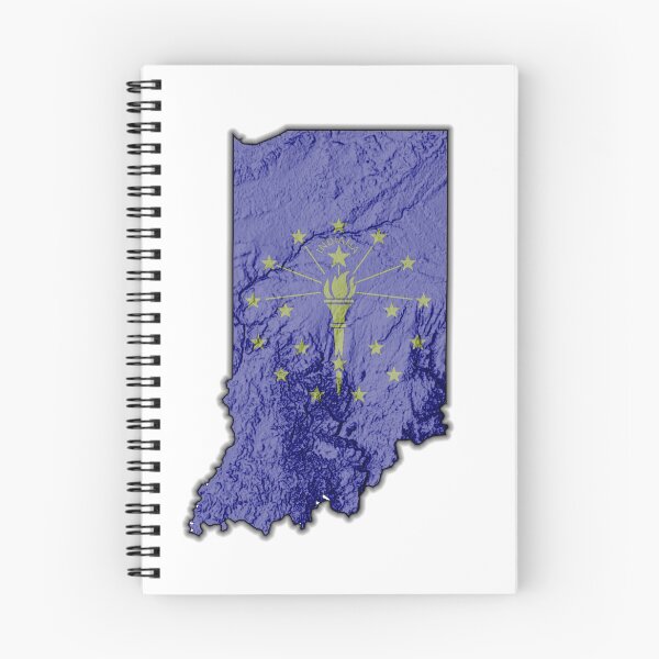 Item preview, Indiana State Flag designed and sold by CartographyJake.