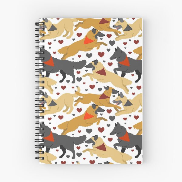 Item preview, Belgian Shepherd dogs in red/black designed and sold by animalartbyjess.