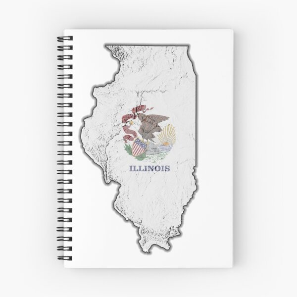 Item preview, Illinois State Flag designed and sold by CartographyJake.