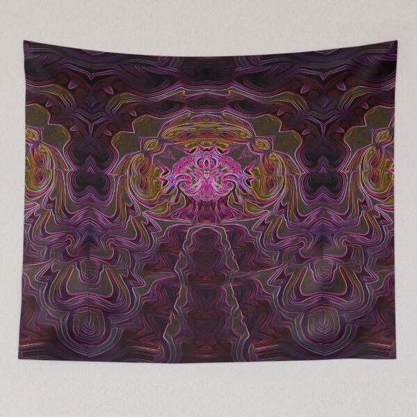 Item preview, Magical pattern in neon - contrast of light and dark - fit for a king designed and sold by kikidu21.