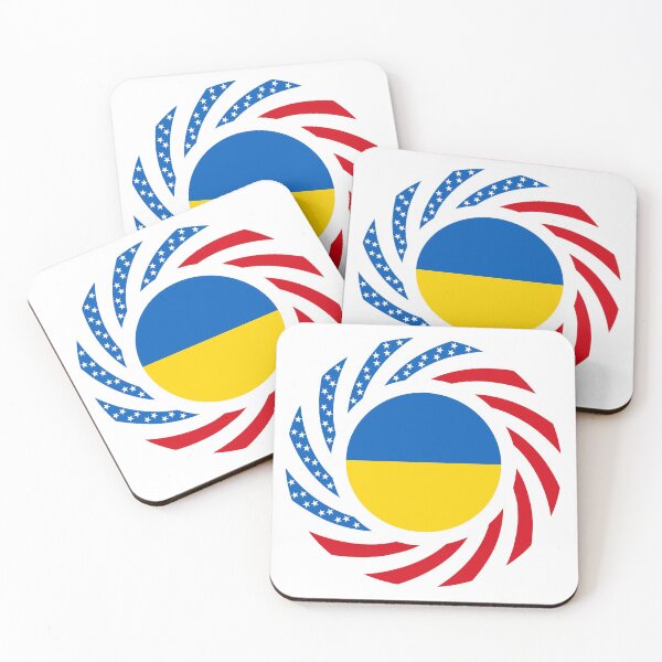 Item preview, Ukrainian American Multinational Patriot Flag Series designed and sold by Carbon-Fibre Media.
