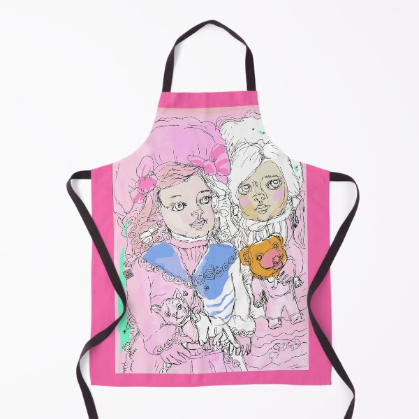 Item preview, Vintage Dolls With Animal Toys (Original Drawing by ACCI)  designed and sold by VanyssaGraphics.