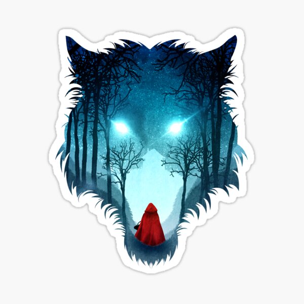 Wolf Girl Stickers Redbubble - roblox werewolf decal