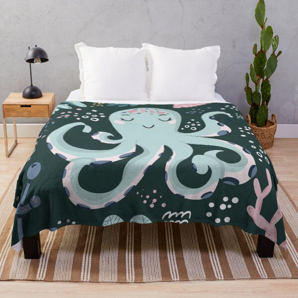 Item preview, Cute Octopus Underwater Doodle designed and sold by KrisSidDesigns.
