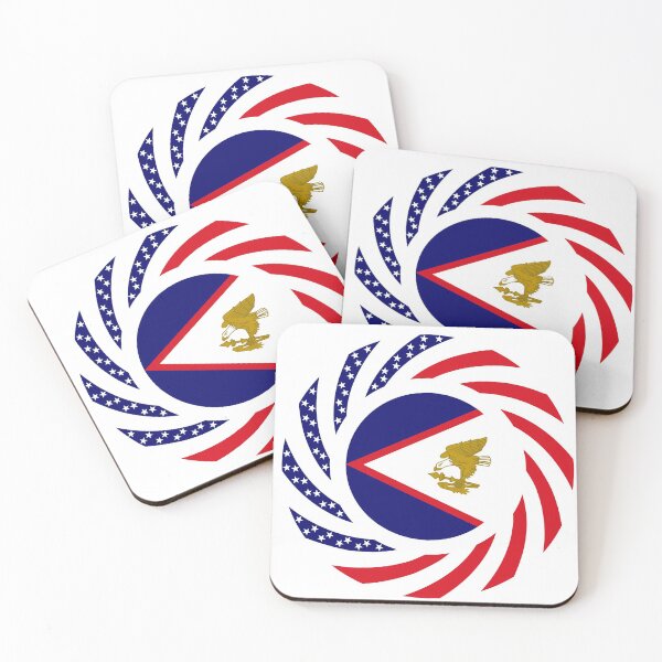 Item preview, American Samoa Multinational Patriot Flag Series designed and sold by Carbon-Fibre Media.