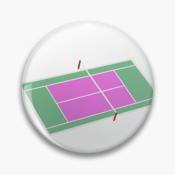 Item preview, Pink and Green Tennis Court sticker designed and sold by madsskeen.