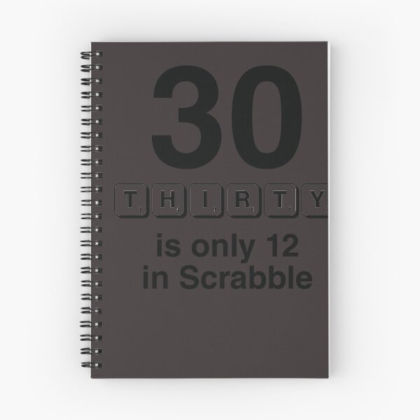 Item preview, 30th Birthday T Shirt 30 is only 12 in Scrabble designed and sold by sloganz.