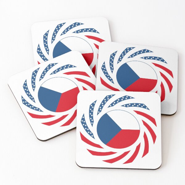 Item preview, Czech American Multinational Patriot Flag Series designed and sold by Carbon-Fibre Media.