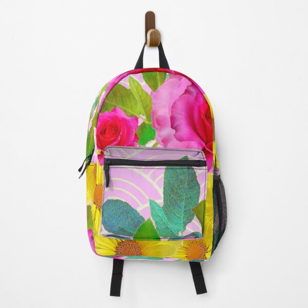 Item preview, PINK ROSES YELLOW DAISIES ABSTRACT PATTERNS ART,PINK ROSES YELLOW DAISIES ABSTRACT PATTERNS ART  designed and sold by sharlesart.