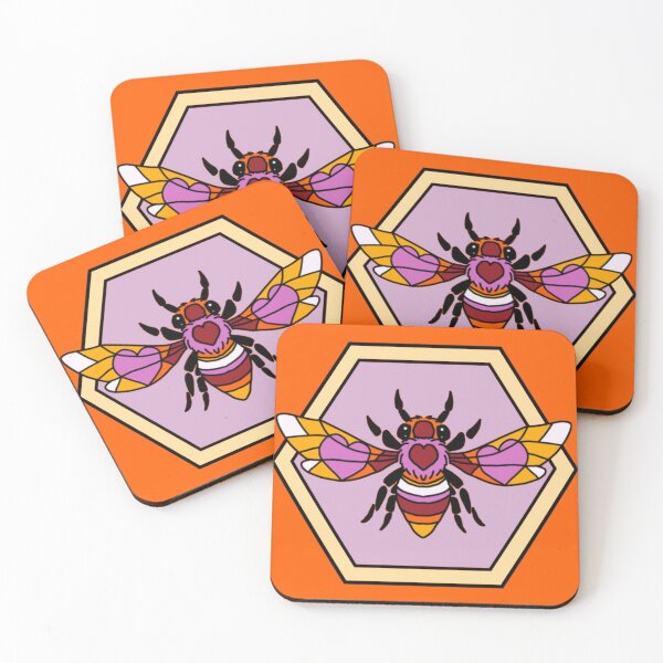 Item preview, Lesbian Pride Bee designed and sold by Screaming-Frog.
