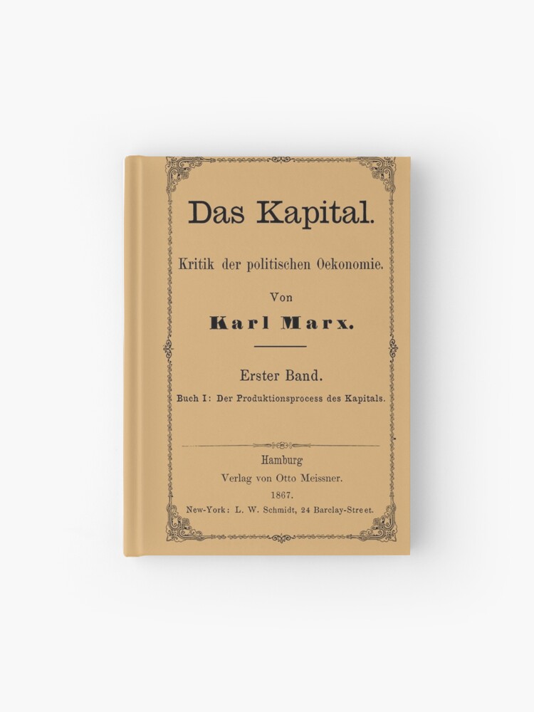 for　Hardcover　Socialist,　SpaceDogLaika　Cover　by　Das　Karl　Original　Communist,　Sale　Journal　Leftist,　Marxist　Marx,　Kapital　Redbubble