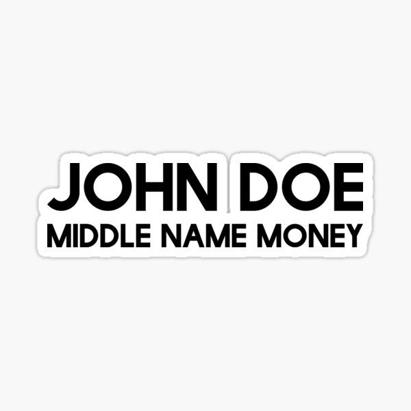 John Doe Stickers -  UK