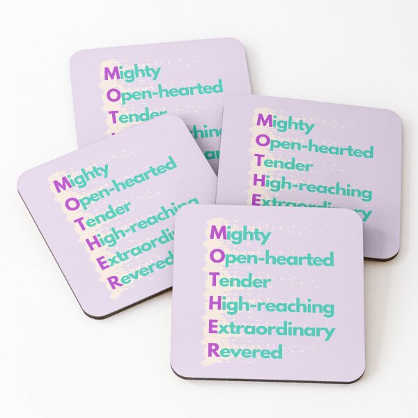Item preview, MOTHER Acrostic Poem Purple and Teal designed and sold by SweetLouiseTees.