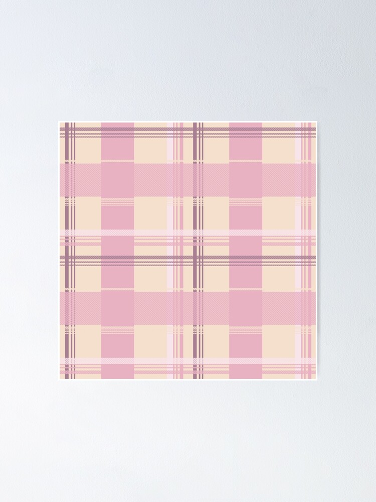 "Strawberry Shortcake color scheme plaid " Poster by qinyzhu Redbubble