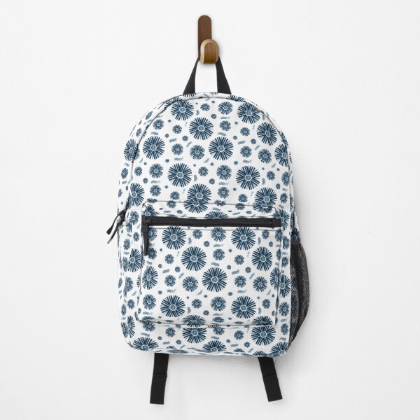 Item preview, Dark blue modern floral seamless pattern designed and sold by Leya6.