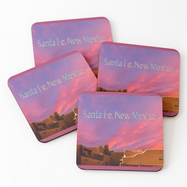 Item preview, Poster of Santa Fe, New Mexico - Sunset Over Museums designed and sold by LaRoach Digital Arts.