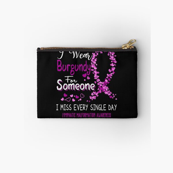 Item preview, I Wear Gurgundy Lymphatic Malformation Awareness designed and sold by GennieShop.