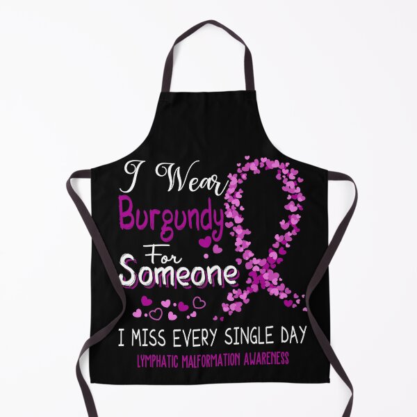 Item preview, I Wear Gurgundy Lymphatic Malformation Awareness designed and sold by GennieShop.