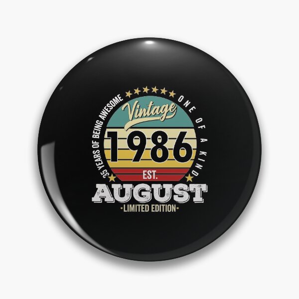 Item preview, 35 Years Of Being Awesome - One Of A Kind Limited Edition - 1986 Vintage 35s Retro, Classic, Cool, August Birthday.  designed and sold by ALITOPRINCE.