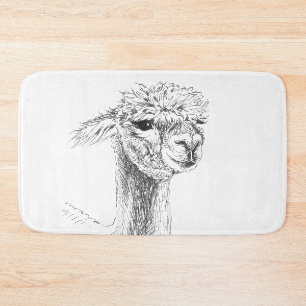 Item preview, Alpaca Drawing designed and sold by LauraWolfArtist.