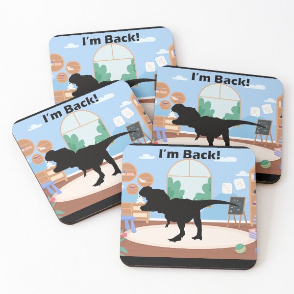 Item preview, T Rex Roaring Back to School designed and sold by figtreeworks.