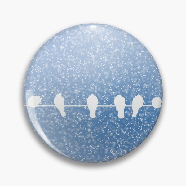 Item preview, Blue and White Sparks/Birdies on Wire designed and sold by Blue-Button.