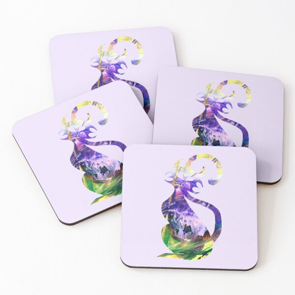 Item preview, Spirit world of magic purple dreams abstract cat designed and sold by TitaCris.