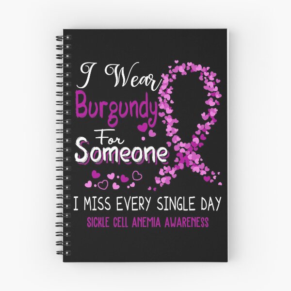 Item preview, I Wear Gurgundy Sickle Cell Anemia Awareness designed and sold by GennieShop.