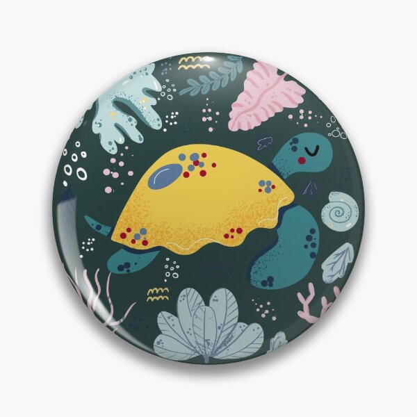 Item preview, Cute Turtle Underwater Doodle designed and sold by KrisSidDesigns.