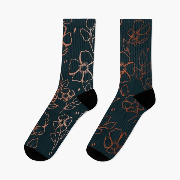Item preview, Navy and Copper Buttercup flowers designed and sold by JJLosh.