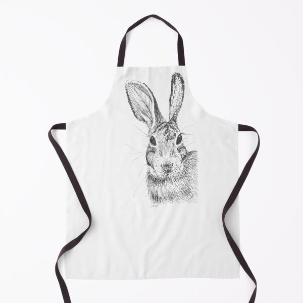 Item preview, Eastern Cottontail Rabbit Drawing designed and sold by LauraWolfArtist.